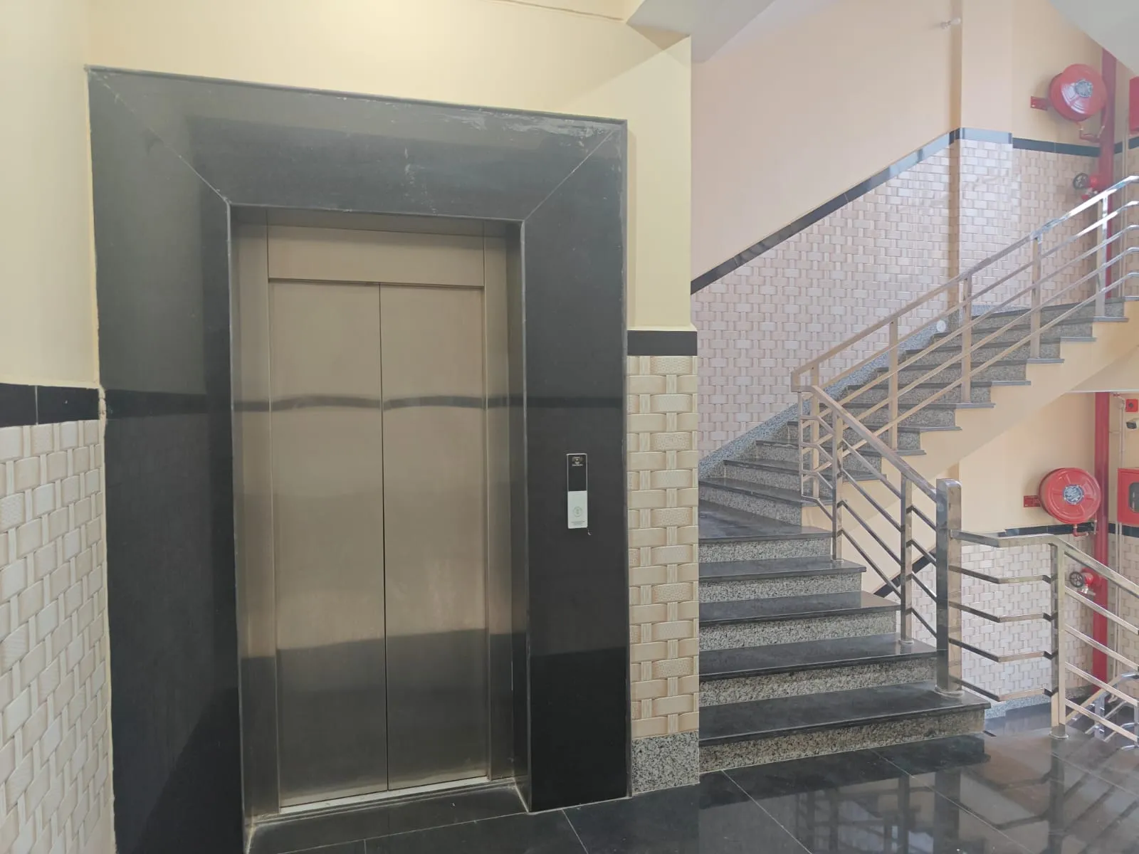 Hospital Staircase and Elevator Lobby