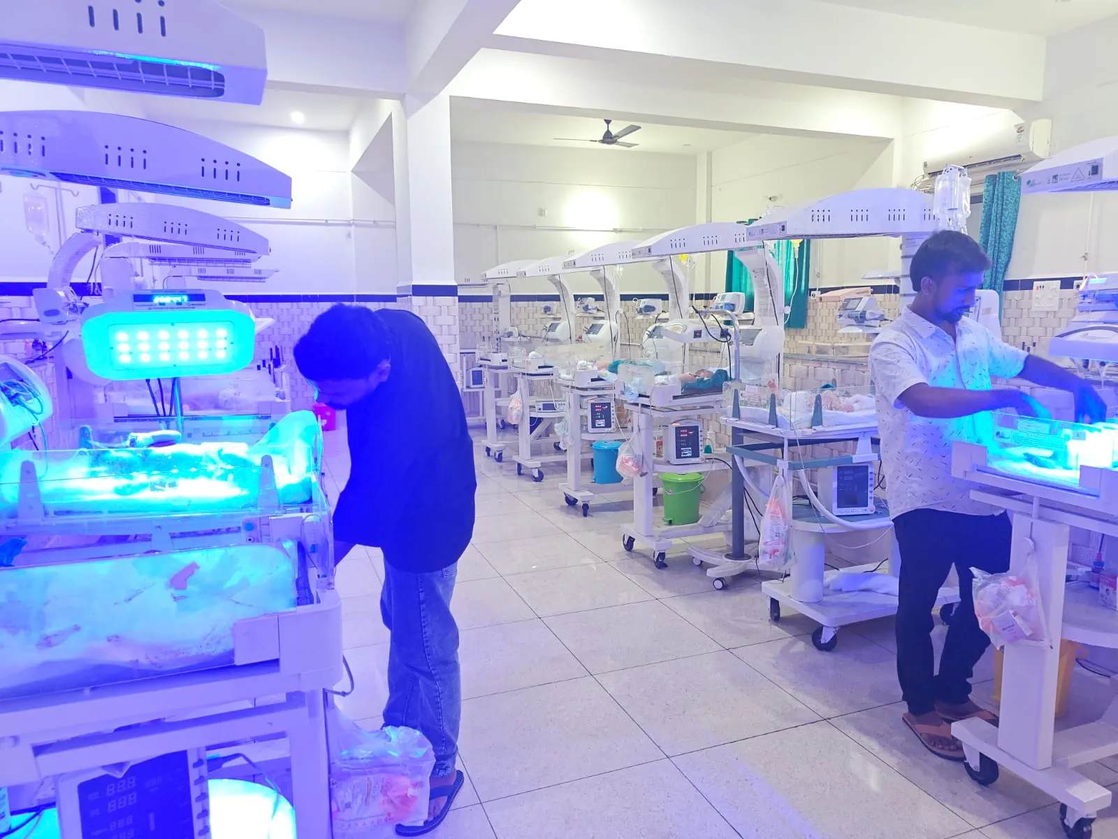 Doctors Providing Care in NICU