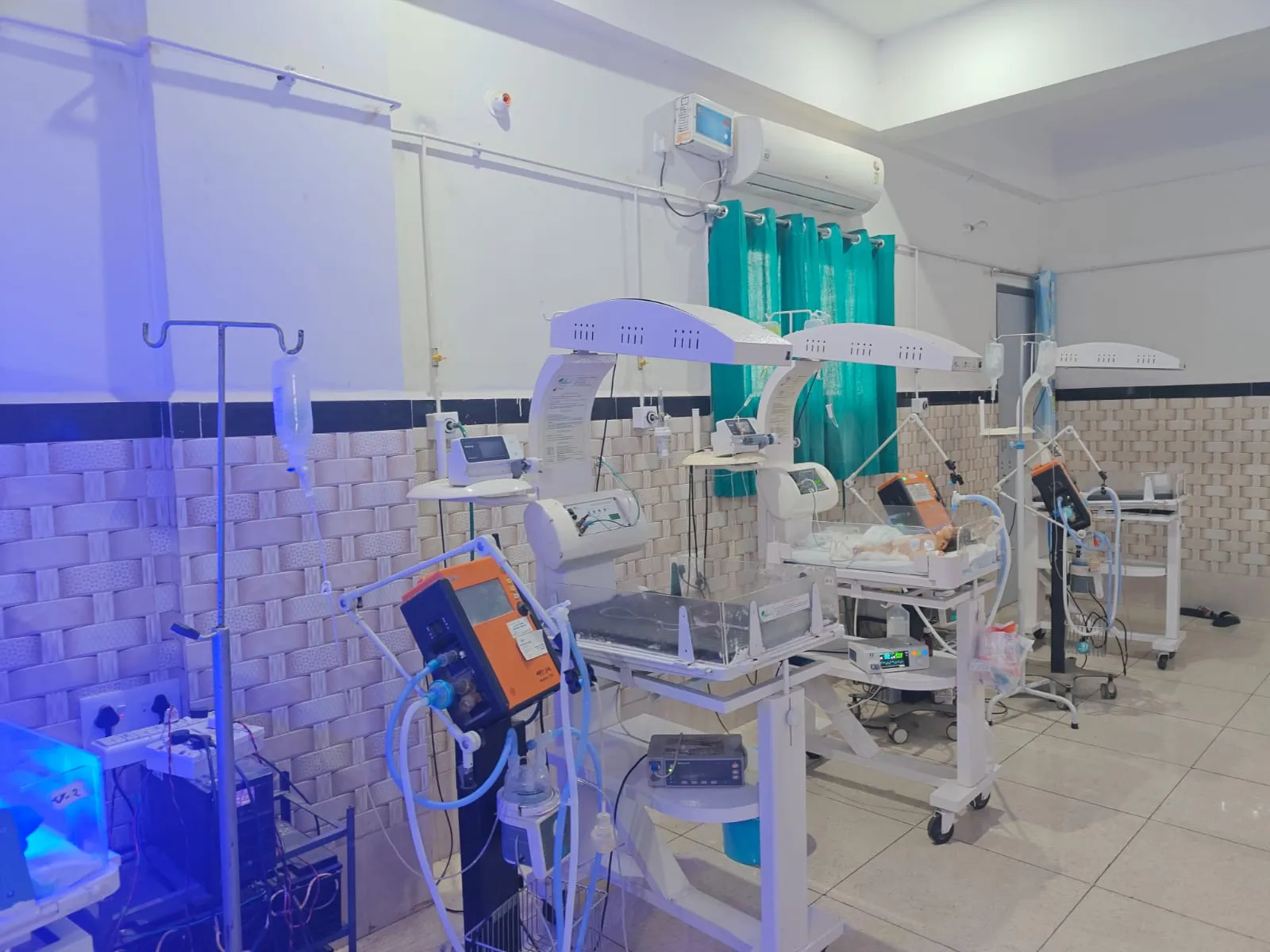 Infant Undergoing Phototherapy Care
