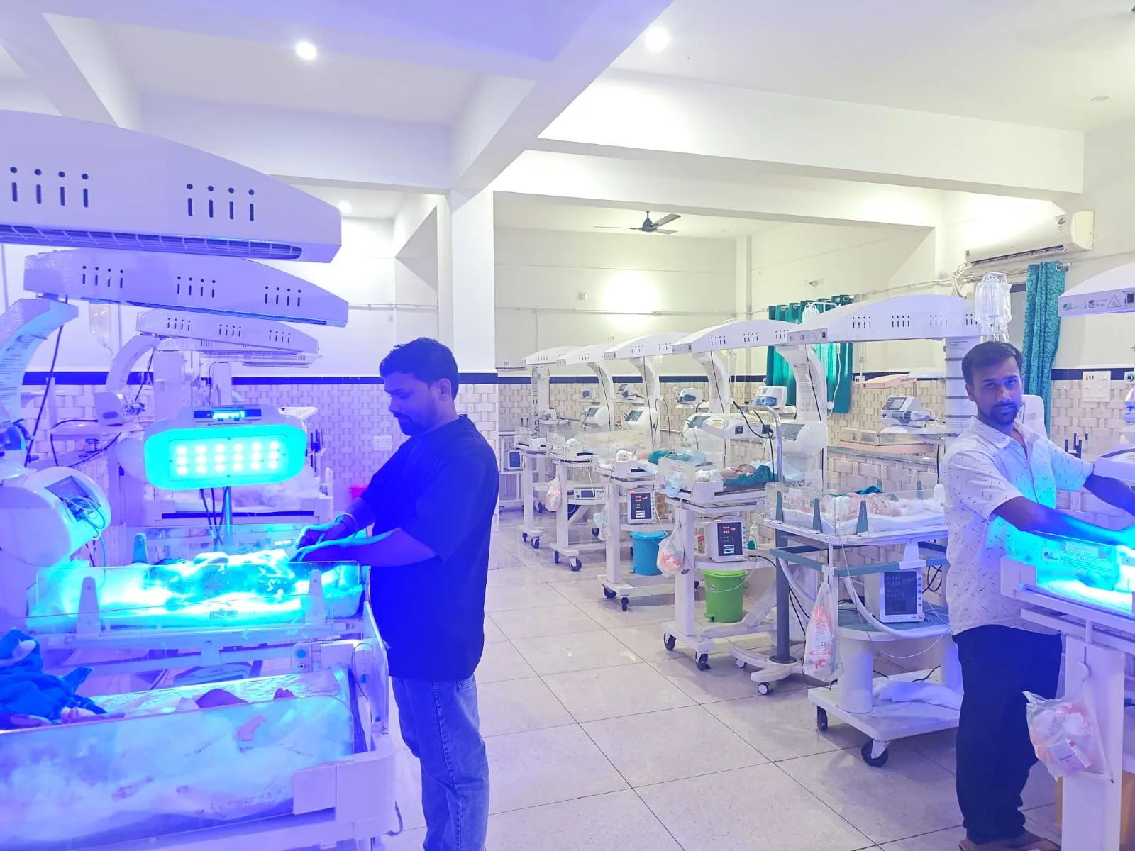 Medical Staff Attending Newborns in NICU