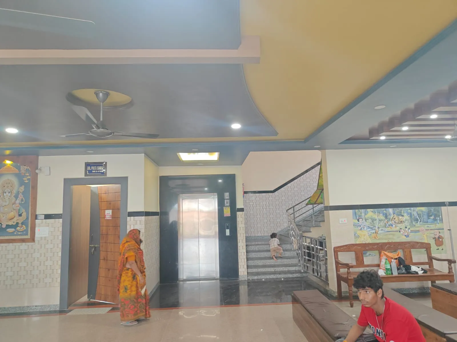 Spacious Hospital Lobby